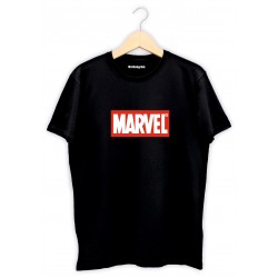 Marvel Siyah Baskılı tişört